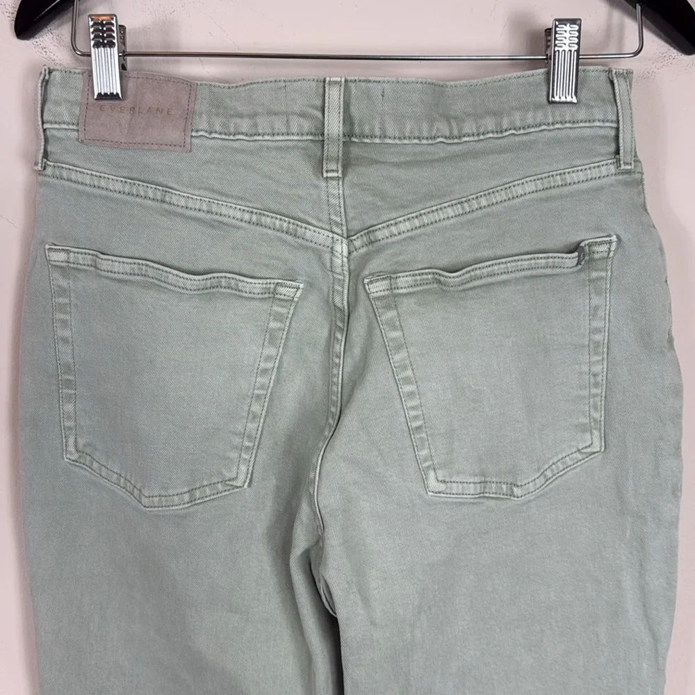 Everlane The Original Cheeky Crop Jeans Organic Cotton in Sage Green Size‎ 28